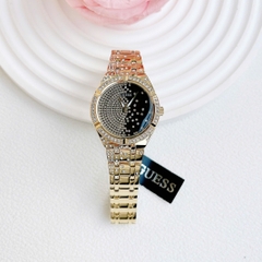 Guess Afterglow |Nữ Giới |Đính Đá Pha Lê |Dây Kim Loại Vàng Gold |Máy Pin (Quartz) |Size 36mm