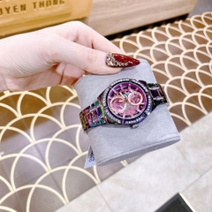 Guess Allara Iridescent |Nữ Giới |Lộ Máy |Dây Kim Loại Màu Tím |Máy Pin (Quartz) |Size 36mm