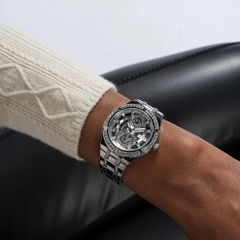 Guess Allara |Nữ Giới |Đính Đá |Dây Kim Loại Trắng Silver |Máy Pin (Quartz) |Size 36mm
