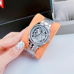 Guess Allara |Nữ Giới |Đính Đá |Dây Kim Loại Trắng Silver |Máy Pin (Quartz) |Size 36mm