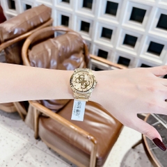 Guess Annette |Nữ Giới |Mặt Đính Đá |Dây Kim Loại Vàng Gold |Máy Pin (Quartz) |Size 36mm