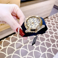 Guess Baguette |Nữ Giới |Vàng Gold |Dây Silicone Đen |Máy Pin (Quartz) |Size 39mm