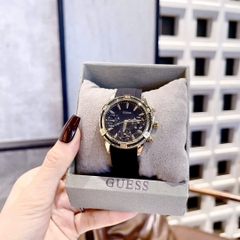 Guess Catalina |Nữ Giới |Vàng Gold |Dây Silicone Màu Đen |Máy Pin (Quartz) |Size 35mm