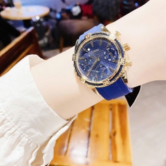 Guess Catalina |Nữ Giới |Vàng Gold |Dây Silicone Xanh |Máy Pin (Quartz) |Size 36mm