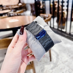 Guess Clyde |Nam Giới |Mặt Chữ Nhật |Dây Mesh Lưới Full Đen |Máy Pin (Quartz) |Size 40x35mm