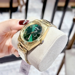 Guess 2 Lịch |Nam Giới |Mặt Xanh Lá |Dây Kim Loại Vàng Gold |Máy Pin (Quartz) |Size 42mm