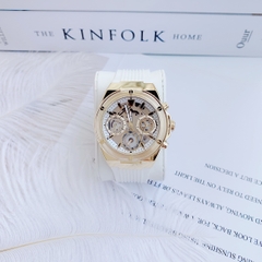 Guess Eco-Friendly |Nữ Giới |6 Kim |Dây Sillicone Trắng |Máy Pin (Quartz) |Size 39mm