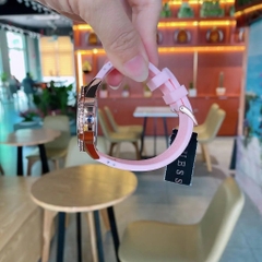 Guess Frontier |Nữ Giới |Full Đá Rose Gold |Dây Sillicone Hồng |Máy Pin (Quartz) |Size 38mm