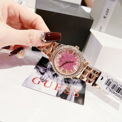 Guess Glitter |Nữ Giới |Mặt Hồng |Dây Kim Loại Rose Gold |Máy Pin (Quartz) |Size 38mm