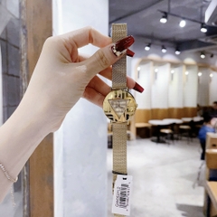 Guess Iconic |Nữ Giới |Mặt Vàng Gold |Dây Mesh Lưới |Máy Pin (Quartz) |Size 36mm