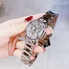 Guess Iridescent |Nữ Giới |Đính Đá |Dây Kim Loại Silver |Máy Pin (Quartz) |Size 40mm