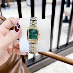 Guess Isla Green |Nữ Giới |Mặt Xanh Lá |Dây Kim Loại Demi Vàng Gold |Máy Pin (Quartz) |Size 22mm