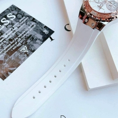Guess Limelight |Nữ Giới |Đính Đá |Dây Sillicone Trắng |Máy Pin (Quartz) |Size 36mm
