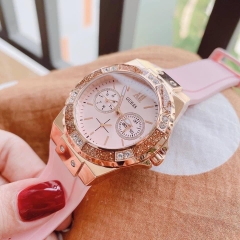 Guess Limelight |Nữ Giới |Rose Gold |Dây Sillicone Hồng |Máy Pin (Quartz) |Size 36mm