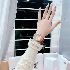 Guess Limelight |Nữ Giới |Vàng Gold |Dây Silicone Đỏ |Máy Pin (Quartz) |Size 36mm