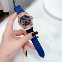 Guess Limelight |Nữ Giới |Vàng Gold |Dây Sillicone Xanh |Máy Pin (Quartz) |Size 36mm