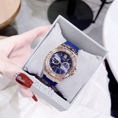 Guess Limelight |Nữ Giới |Vàng Gold |Dây Sillicone Xanh |Máy Pin (Quartz) |Size 36mm