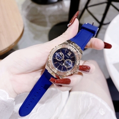 Guess Limelight |Nữ Giới |Vàng Gold |Dây Sillicone Xanh |Máy Pin (Quartz) |Size 36mm