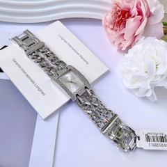 Guess Mặt Chữ Nhật |Nữ Giới |Trắng Silver |Lắc Tay |Máy Pin (Quartz) |Size 28x35mm