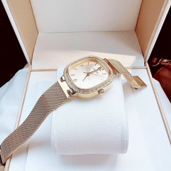 Guess Mặt Vuông |Nữ Giới |Dây Mesh Lưới Rose Gold |Máy Pin (Quartz) |Size 32mm