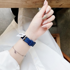 Guess Modern |Nữ Giới |Mặt Tròn Trắng |Dây Sillicone Xanh |Máy Pin (Quartz) |Size 36mm