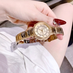 Guess Montage |Nữ Giới |Đính Đá |Dây Kim Loại Vàng Gold |Máy Pin (Quartz) |Size 34mm
