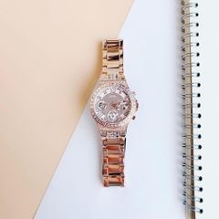 Guess Moonlighte |Nữ Giới |Đính Đá |Dây Kim Loại Rose Gold |Máy Pin (Quartz) |Size 36mm