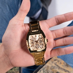 Guess Multi Function |Nam Giới |Dây Kim Loại Vàng Gold |Máy Pin (Quartz) |Size 43x51mm