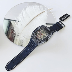 Guess Multi Function |Nam Giới |Lộ Máy |Dây Sillicone Đen |Máy Pin (Quartz) |Size 44mm
