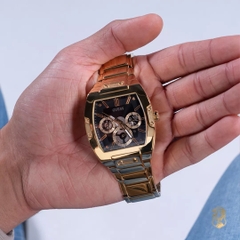 Guess Multi Function |Nam Giới |Mặt Đen |Dây Kim Loại Vàng |Máy Pin (Quartz) |Size 43x51mm