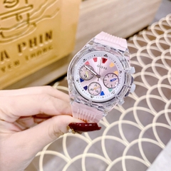 Guess Multifunction |Nữ Giới |6 Kim |Dây Cao Su Màu Hồng |Máy Pin (Quartz) |Size 39mm