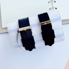 Guess Phoenix |Cặp Đôi |Mặt Đen |Dây Cao Su Đen |Size 43x36mm