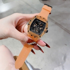 Guess Phoenix |Nam Giới |Chronograph |Dây Sillicone Cam |Máy Pin (Quartz) |Size 43x51mm