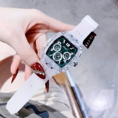 Guess Phoenix |Nam Giới |Chronograph |Xanh Lá |Dây Sillicone Trắng |Máy Pin (Quartz) |Size 43x51mm