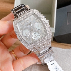 Guess Phoenix |Nam Giới |Đính Đá |Dây Kim Loại Trắng Silver |Máy Pin (Quartz) |Size 40mm