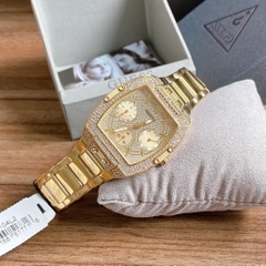 Guess Phoenix |Nam Giới |Đính Đá |Dây Kim Loại Vàng Gold |Máy Pin (Quartz) |Size 40mm