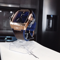 Guess Phoenix |Nam Giới |Mặt Xanh Dương |Dây Cao Su Nâu |Máy Pin (Quartz) |Size 43x51mm