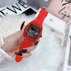 Guess Phoenix |Unisex |Chronograph |Dây Sillicone Đỏ |Máy Pin (Quartz) |Size 43x51mm