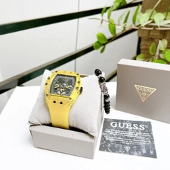 Guess Phoenix |Unisex |Chronograph |Dây Sillicone Vàng |Máy Pin (Quartz) |Size 43x51mm