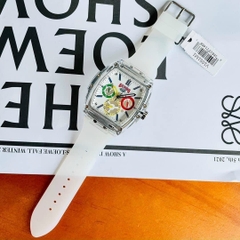 Guess Phoenix |Unisex |Chronograph |Dây Cao Su Trắng |Máy Pin (Quartz) |Size 43x51mm