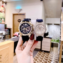 Guess Resistance |Cặp Đôi |Vàng Gold |Dây Silicone Màu Đen |Size 44x36mm