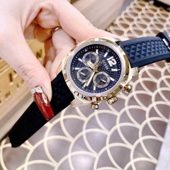 Guess Resistance |Cặp Đôi |Vàng Gold |Dây Silicone Màu Đen |Size 44x36mm