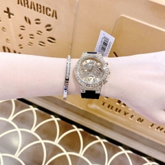Guess Resistance |Cặp Đôi |Vàng Gold |Dây Silicone Màu Đen |Size 44x36mm