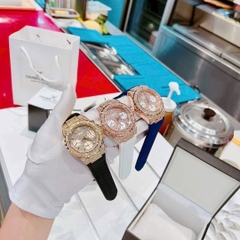 Guess Rigor |Nữ Giới |Full Đá Rose Gold |Dây Sillicone Trắng |Máy Pin (Quartz) |Size 39mm