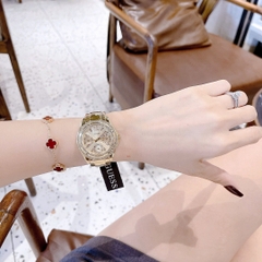 Guess Ritzy Multi-Function |Nữ Giới |Đính Đá |Dây Kim Loại Vàng Gold |Máy Pin (Quartz) |Size 36mm
