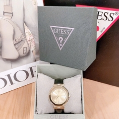 Guess Rumour |Nữ Giới |Vàng Gold |Dây Da Màu Đen |Máy Pin (Quartz) |Size 34mm