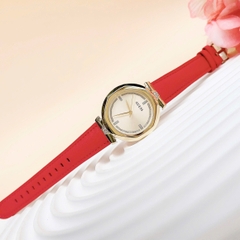 Guess Rumour |Nữ Giới |Vàng Gold |Dây Da Màu Đỏ |Máy Pin (Quartz) |Size 34mm