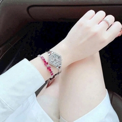 Guess Vanity |Nữ Giới |Mặt Lục Giác |Đính Đá |Lắc Tay Silver |Máy Pin (Quartz) |Size 28mm