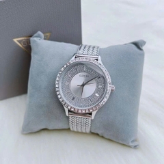 Guess Willow |Nữ Giới |Đính Đá |Dây Lưới Trắng Silver |Máy Pin (Quartz) |Size 38mm