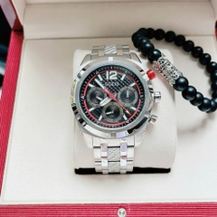 Guess Multi-Function |Nam Giới |6 Kim |Dây Kim Loại Trắng Silver |Máy Pin (Quartz) |Size 44mm